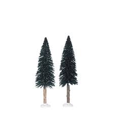 SUPER OFFERTA LUVILLE - SNOWY BRISTLE TREE ON LOG CM.20 SET OF 2 - SKU 1084276