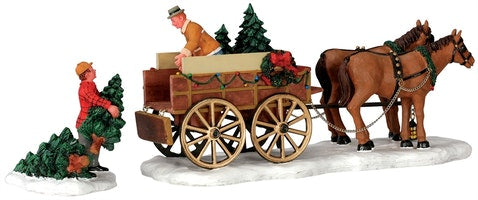 SUPER OFFERTA LEMAX Christmas Tree Wagon, Set Of 2 SKU: 43451